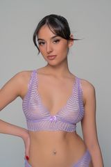 Δαντελένιο Bralette Λιλά