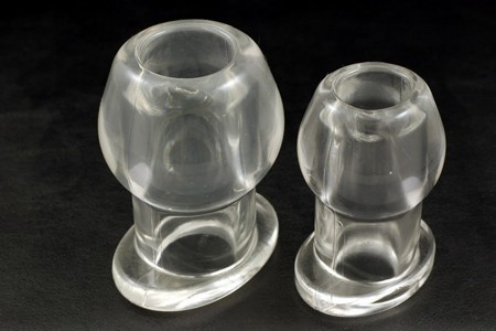 Ass Tunnel Plug Silicone TPR Extra Large Clear