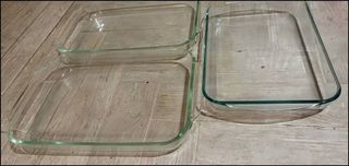 Πυρίμαχα σκεύη Pyrex καινούργια, σετ 3 τεμαχίων