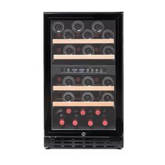 Βιτρίνα Κρασιών Διζωνική Για 32 Φιάλες 95Lt 45x59,5x82Cm DYNAMIC - Καινούργια.