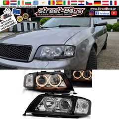 ΜΠΡΟΣΤΑ ΦΑΝΑΡΙΑ ANGEL EYES AUDI A6 C5 (1997-2001) | Street Boys - Car Tuning Shop |