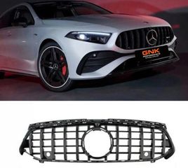 ΜΑΣΚΑ ΕΜΠΡΟΣ Front Grille Mercedes-Benz A-Class W177 Facelift 23+ GT AMG Design Panamericana Black