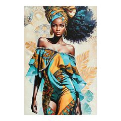 Πίνακας σε καμβά Georgina I 3D Inart 80x3x120εκ