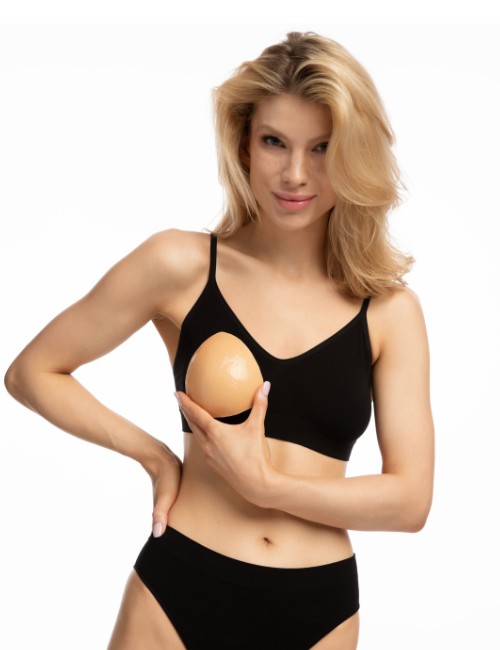 WS-28 Μπεζ Ένθετα Αφρού Push-Up Bikini