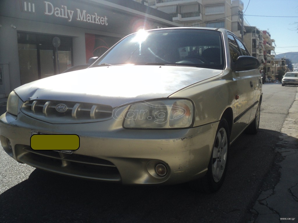 Hyundai Accent 2001 ΘΕΟΦΙΛΑΤΟΣ ΕΠΙΛΕΓΜΕΝΟ ΟΧΗΜΑ//1.3cc.A.C.5ΠΟΡΤΟ//ΑΝΤΑΛΛΑΓΕΣ