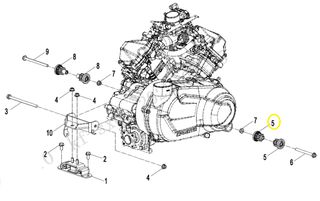 Συνεμπλόκ Κινητήρα Αριστερό CF Moto CF.800 SU-3 2025-2026 5BWV-000110-5000
