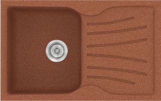 Sanitec Νεροχύτης 327 Classic 78×50 327-20-Granite-Terracota