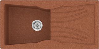 Sanitec Νεροχύτης 328 Classic 99×51 328-20-Granite-Terracota
