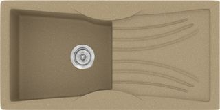Sanitec Νεροχύτης 328 Classic 99×51 328-15-Metallic-Cream