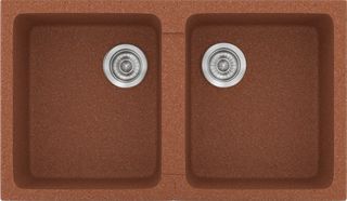 Sanitec Νεροχύτης 334 Classic 86×50 334-20-Granite-Terracota
