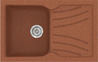 Sanitec Νεροχύτης 337 Classic 86×50 337-20-Granite-Terracota