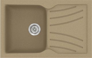 Sanitec Νεροχύτης 337 Classic 86×50 337-15-Metallic-Cream