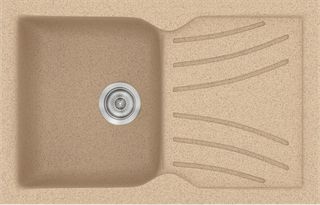 Sanitec Νεροχύτης 337 Classic 86×50 337-10-Granite-Beige