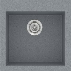 Sanitec Νεροχύτης 339 Classic 50×50 339-17-Metallic-Silver