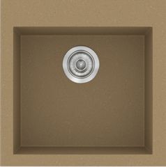 Sanitec Νεροχύτης 339 Classic 50×50 339-16-Metallic-Coffee