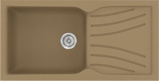 Sanitec Νεροχύτης 324 Classic 100×50 324-16-Metallic-Coffee