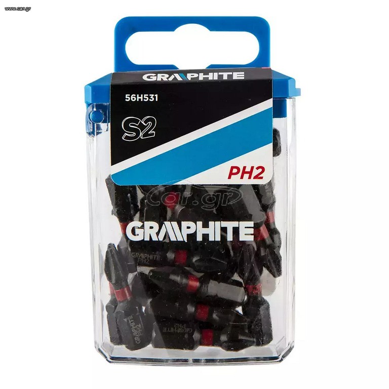 Μύτη Κατσαβιδιού Graphite Ph2 X 25 Mm, 20 Τεμ.