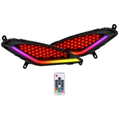 ΦΛΑΣ ΜΠΡΟΣΤΑ LED RGB YAMAHA CRYPTON-X 135 ΚΟΚΚΙΝΗ ΚΥΨΕΛΗ