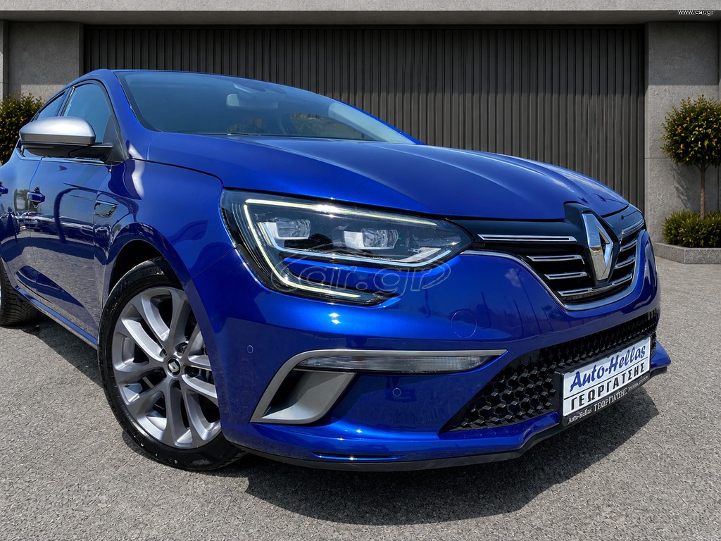 Renault Megane 2017 ~GTLine-Πλοηγός-Δέρμα-Full 3D LED Φώτα-Ambient Light-Κάμερα~