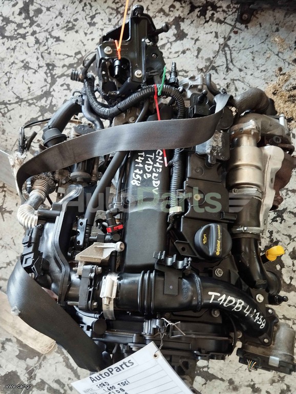 ΚΙΝΗΤΗΡΑΣ FORD 1.6 TDCI 115PS ΚΩΔ. ΚIN T1DB // AP.KIN 41758 110.000ΧΛΜ (06 ΜΗΝΕΣ ΓΡΑΠΤΗ ΕΓΓΥΗΣΗ), ΜΟΝΤΕΛΟ 2010-2017
