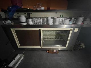 Επαγγελματικός Πάγκος Ψυγείο Inox Bar με Ψύκτη (192 cm)
