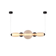 Κρεμαστό φωτιστικό LED 50W από γυαλί D:80x20cm 4078-Smoky