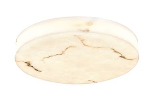 Φωτιστικό οροφής, LED 48W Alabaster & ritine, 5280 lm, 3CCT by switch on base D:60x6cm 42053-B