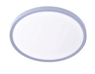 Πλαφονιέρα οροφής LED 40W 3CCT by switch on base σε ασημί απόχρωση D:50x2,5cm 42036-B-Sillver