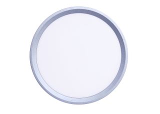 Πλαφονιέρα οροφής LED 24W 3CCT by switch on base σε ασημί απόχρωση D:30x2,5cm 42036-D-Silver