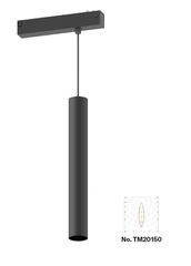 Κρεμαστό φωτιστικό LED 10W, 3CCT, 24°, για μαγνητική ράγα 220V σε μαύρη απόχρωση D:4x30cm TM20150