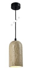 InLight Κρεμαστό φωτιστικό γκρι από travertine marble 1XΕ27 D:10 x 19cm 4089