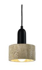 InLight Κρεμαστό φωτιστικό γκρι από travertine marble 1XΕ27 D:15 x 20cm 4086