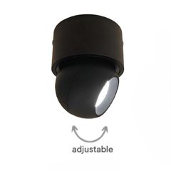 InLight Φωτιστικό Σποτ Οροφής LED 7W, 3000K, Μαύρο D:8x10cm9097-Black
