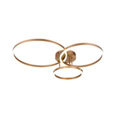Φωτιστικό οροφής LED 75W 3CCT by switch on base D:80cm 6094-A-Golden