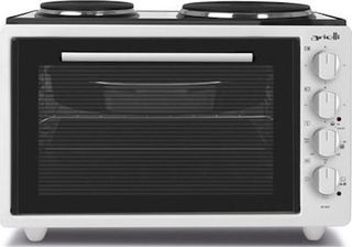Κουζινάκι Ηλεκτρικό Arielli AO-3642W 42lt με 2 Εστίες Εμαγιέ Λευκό