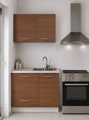 Intrahome Ευθεία Κουζίνα 69 Πλάτος 120 κουτία 44cm / 79cm Κρεμαστά – Βάσεις μαζί με πάγκο μελαμίνης 3,2cm Intrahome-karidi1282363576