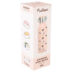 Pusheen Sushi Roll metallic bottle-thumb-1