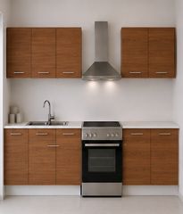 Intrahome Ευθεία Κουζίνα 87 Πλάτος 380 κουτία 104cm / 82cm / 76cm / 81cm / 44cm Κρεμαστά – Βάσεις μαζί με πάγκο μελαμίνης 3,2cm Intrahome-karidi1282365401
