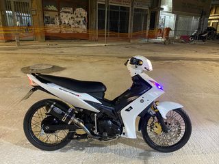 ΕΞΑΤΜΙΣΗ ΜΕΤΑΧΕΙΡΙΣΜΕΝΗ RACETECH HIGH UP ΛΑΙΜΟΣ ΜΕΛΑΝΙΑΣΜΕΝΟΣ ΓΙΑ YAMAHA CRYPTON X-135