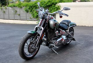 Harley Davidson Softail Springer 2009 CVO ''Emerald / Black Diamond''-thumb-5
