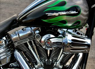 Harley Davidson Softail Springer 2009 CVO ''Emerald / Black Diamond''-thumb-12