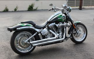 Harley Davidson Softail Springer 2009 CVO ''Emerald / Black Diamond''-thumb-15
