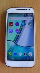 Smartphone Motorola Moto G4 Play XT1602, 16 GB, Dual SIM, λευκό, με δεύτερη καινούρια μπαταρία