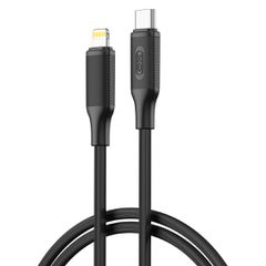 XO NB-Q265A PD 27W Type-C σε Lightning Μινιμαλιστικό Καλώδιο (Μαύρο)