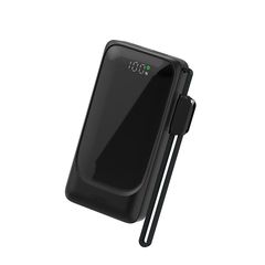 XO PR282 Powerbank Ταχείας Φόρτισης 22.5W με Πρίζα & Λουράκι Type-C 10.000mAh