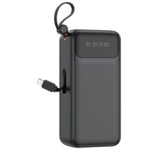XO PR280 Powerbank με Καλώδια USB-A Type-C Micro & Lightning 30.000 mAh