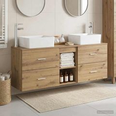 Σετ Ντουλαπιών Μπάνιου 3 τμχ. Artisan Δρυς 53 x 34,5 x 63 εκ 3405858