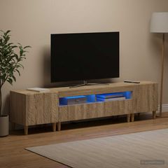 3 Τεμάχια LED Τηλεοπτική Ντουλάπα DELFT Sonoma Δρυς 3416758