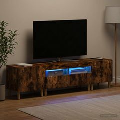 3 Τεμάχια LED Τηλεοπτική Ντουλάπα DELFT Καπνισμένο Ξύλο Δρυός 3416765