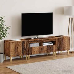 3 Τεμάχια LED Τηλεοπτική Ντουλάπα DELFT Παλαιωμένο ξύλο 3416769